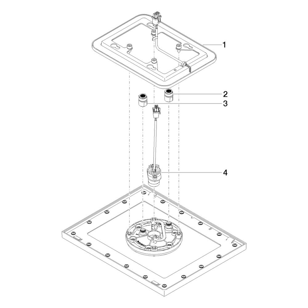 Dornbracht Regenbrause Symetrics für Deckeneinbau mit Licht 300x240mm 12l/min 6... DORNBRACHT-28044980-08 4029011960895 (Abb. 5)