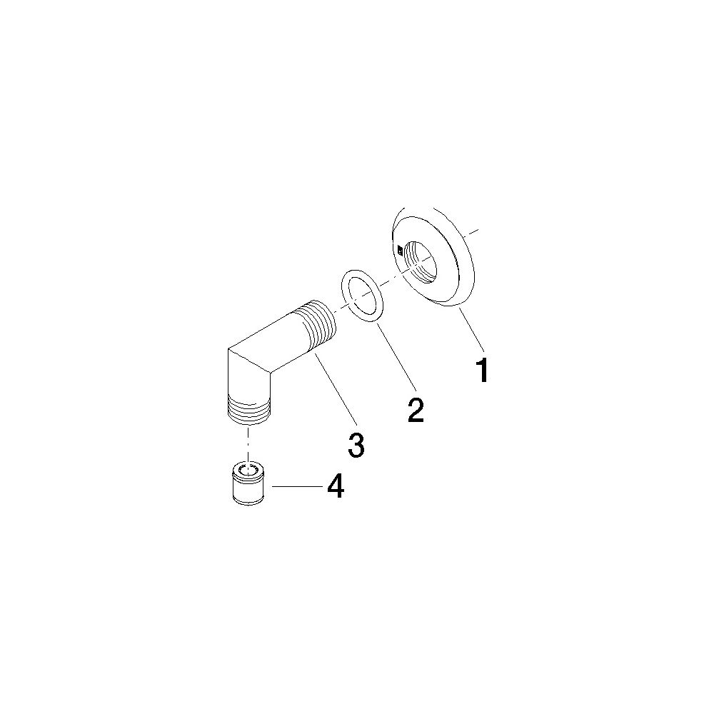 Dornbracht Wandanschlussbogen Madison G 1/2" Rosette 55mm, Platin... DORNBRACHT-28450410-08 4029011237744 (Abb. 5)