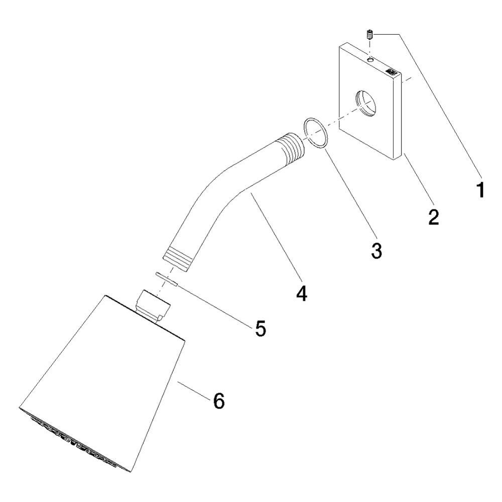 Dornbracht Kopfbrause IMO Ausladung 180-210mm Brausekopf 100mm 7l/min Anschluss... DORNBRACHT-28504670-08 4029011700002 (Abb. 5)