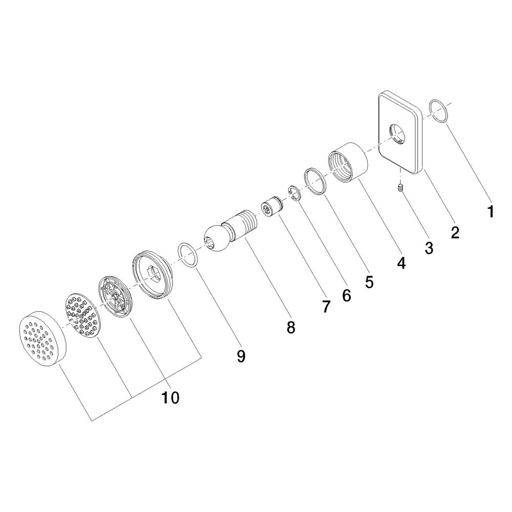 Dornbracht LULU Seitenbrause ohne Mengenregulierung 28518710 chrom... DORNBRACHT-28518710-00 4029011435263 (Abb. 5)