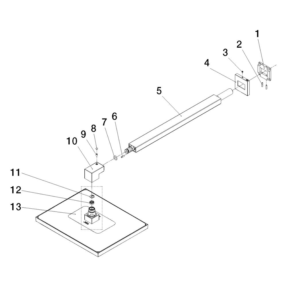 Dornbracht Regenbrause Symetrics mit Wandanbindung 300x240mm 14l/min, Dark Chro... DORNBRACHT-28761980-19 4099477504643 (Abb. 5)