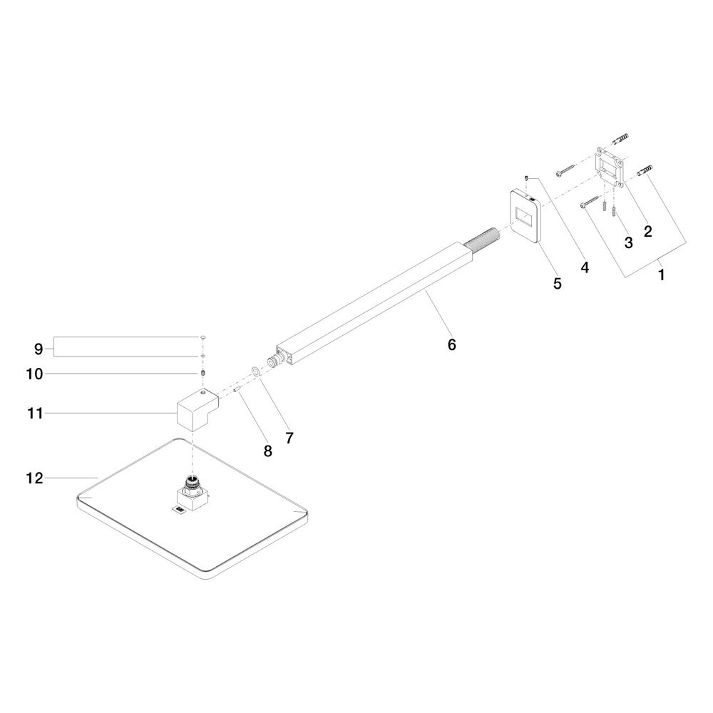 Dornbracht LULU Regenbrause mit Wandanbindung 28786710 platin... DORNBRACHT-28786710-08 4029011894640 (Abb. 5)