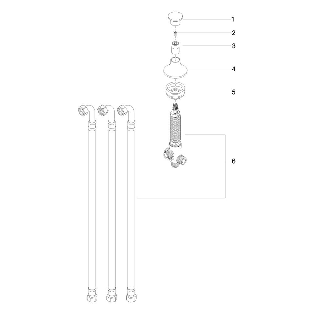 Dornbracht Zweiwege-Umstellung Vaia für Wannenrandmontage, Bohrung 30mm, Anschl... DORNBRACHT-29140809-28 4029011899041 (Abb. 5)
