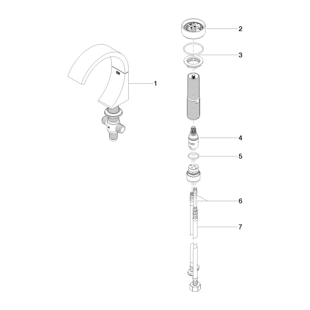 Dornbracht CYO Waschtisch-2-Lochbatterie ohne Ablaufgarnitur 29217811 Dark Plat... DORNBRACHT-29217811-99 4029011930409 (Abb. 5)