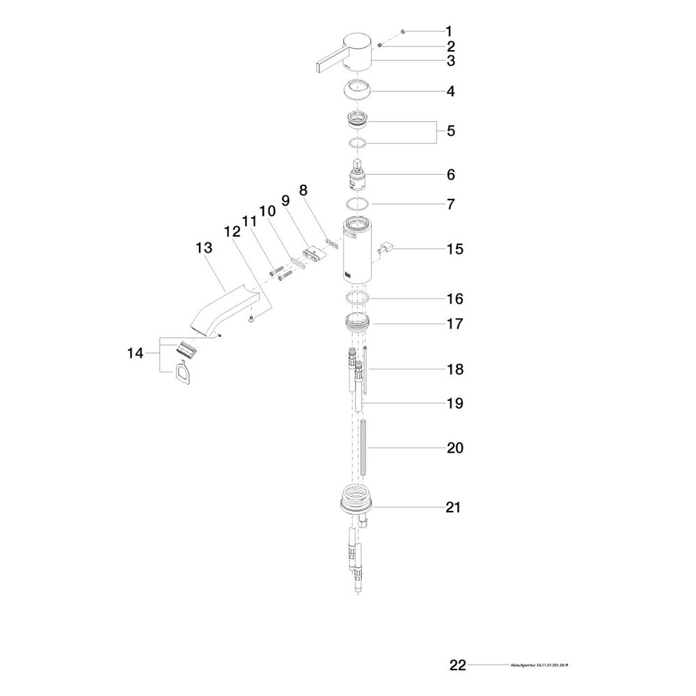 Dornbracht IMO Waschtisch-Einhandmischer mit Ablaufgarnitur 33500670 chrom... DORNBRACHT-33500670-00 4029011560750 (Abb. 5)