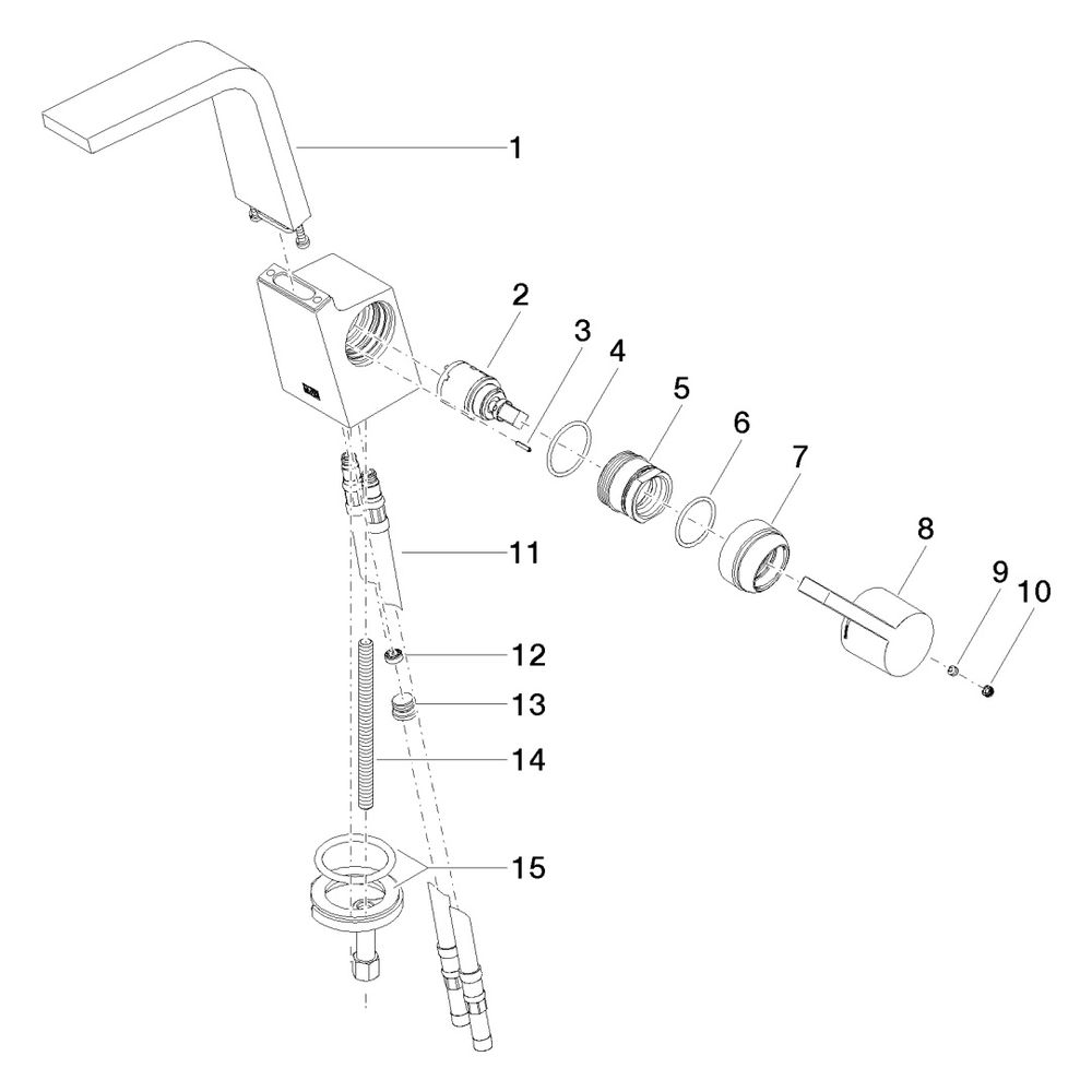 Dornbracht Waschtisch-Einhandbatterie CL.1 ohne Ablaufgarnitur Ausladung 173mm,... DORNBRACHT-33521705-00 4029011702075 (Abb. 5)