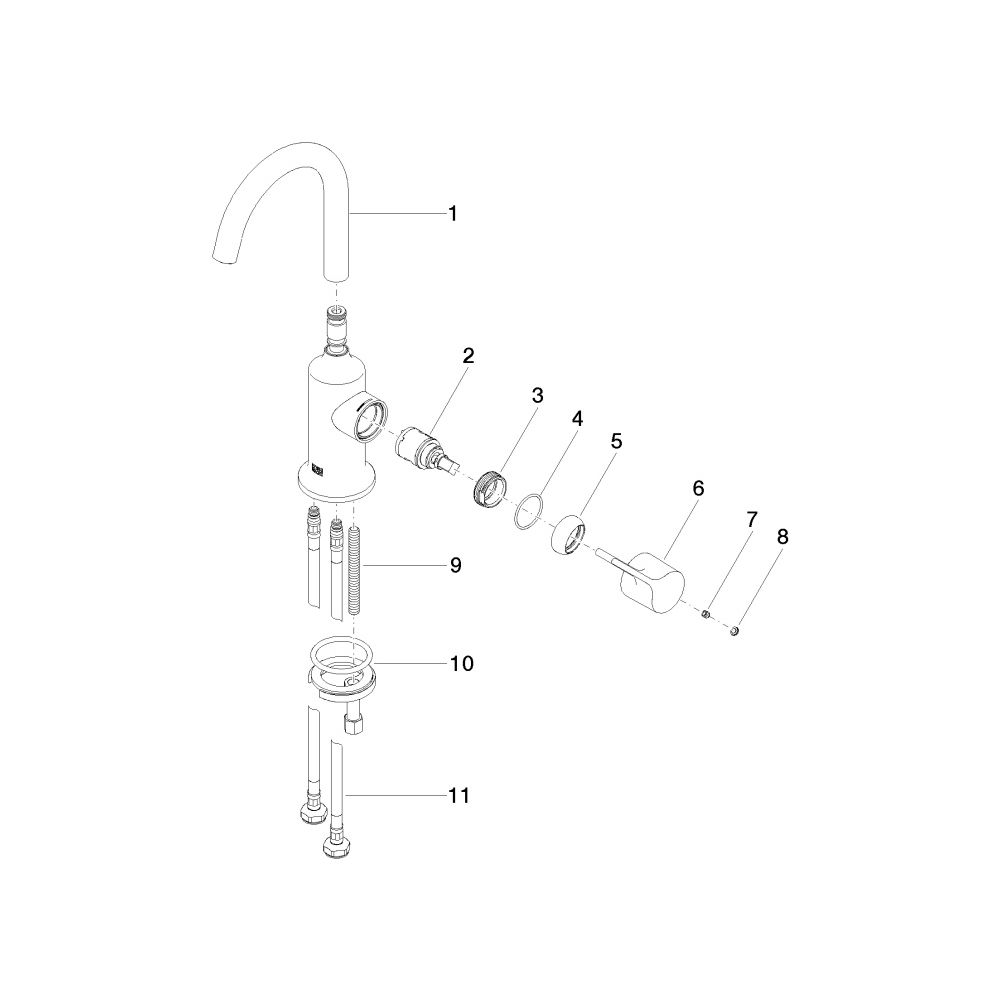 Dornbracht VAIA Waschtisch-Einhandmischer ohne Ablaufgarnitur 33525809 platin m... DORNBRACHT-33525809-06 4029011740312 (Abb. 5)