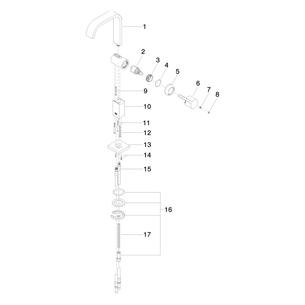 Dornbracht IMO Waschtisch-Einhandmischer mit hohem Auslauf 33526670 chrom... DORNBRACHT-33526670-00 4029011688799 (Abb. 5)