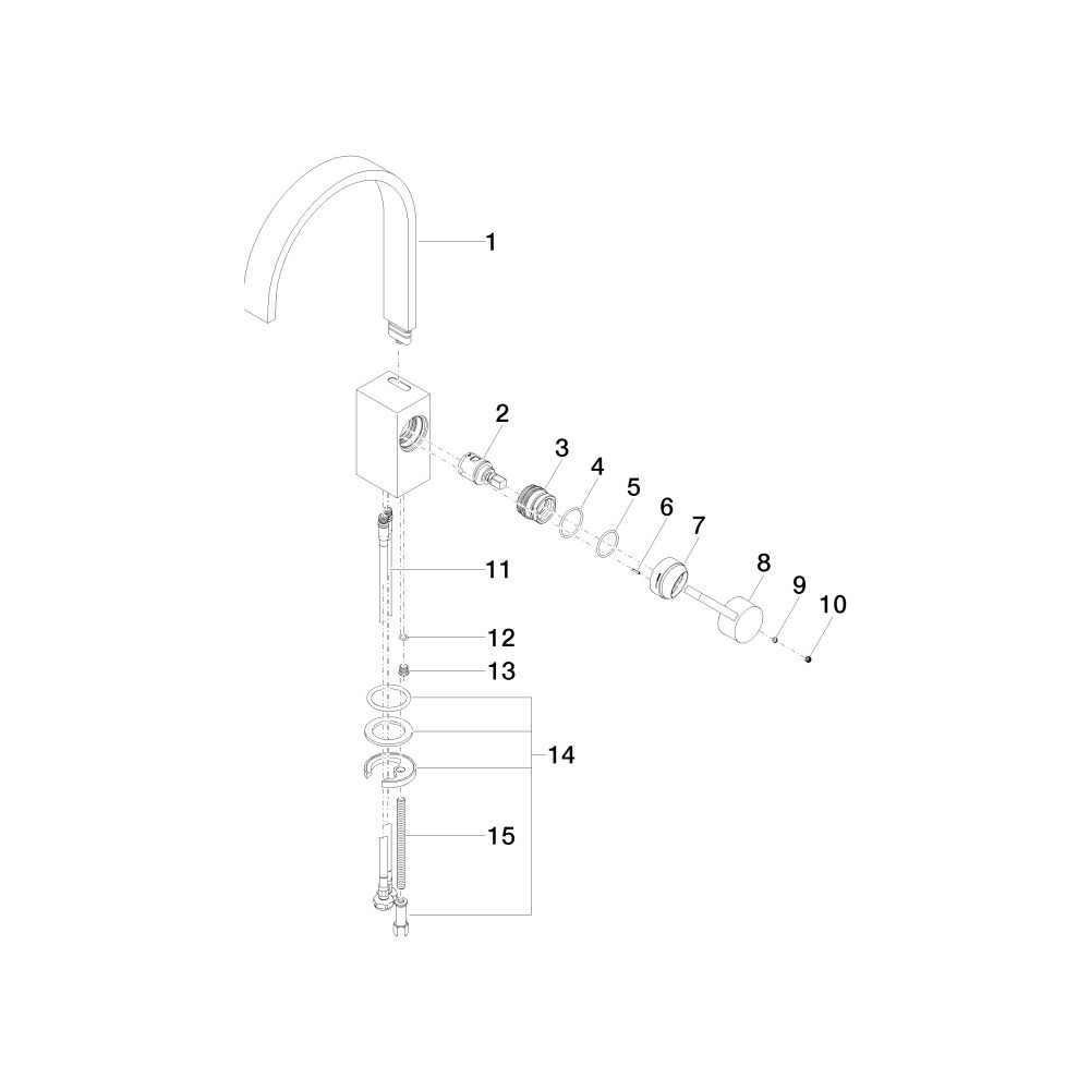 Dornbracht MEM Waschtisch-Einhandmischer ohne Ablaufgarnitur 33526782 platin ma... DORNBRACHT-33526782-06 4029011673467 (Abb. 5)