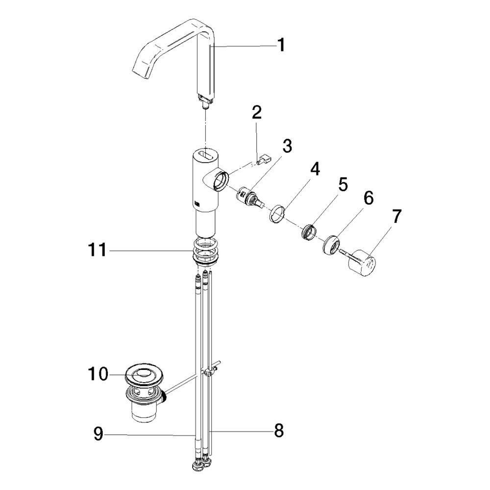 Dornbracht Waschtisch-Einhandbatterie IMO starrer Auslauf 170mm mit hohem Ausla... DORNBRACHT-33528671-33 4099477159935 (Abb. 5)