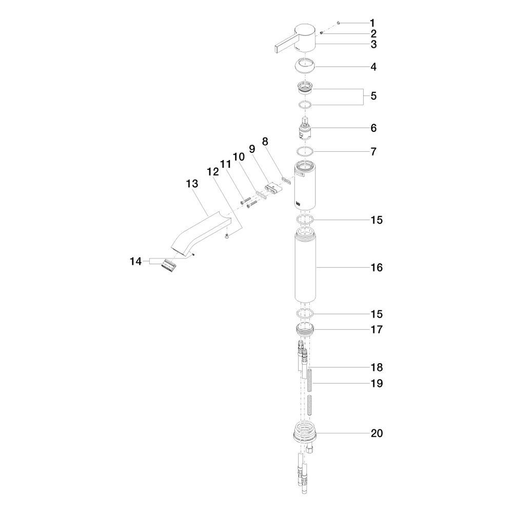 Dornbracht IMO Waschtisch-Einhandmischer mit erhöhtem Standfuß 33537670 chrom... DORNBRACHT-33537670-00 4029011560798 (Abb. 5)