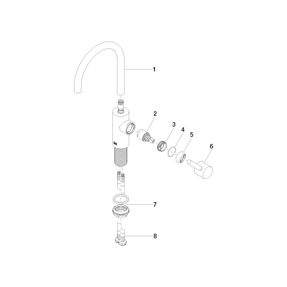 Dornbracht Waschtisch-Einhandbatterie Meta o. Ablaufg., Ausladung 165mm, schwen... DORNBRACHT-33565661-06 4029011872730 (Abb. 5)