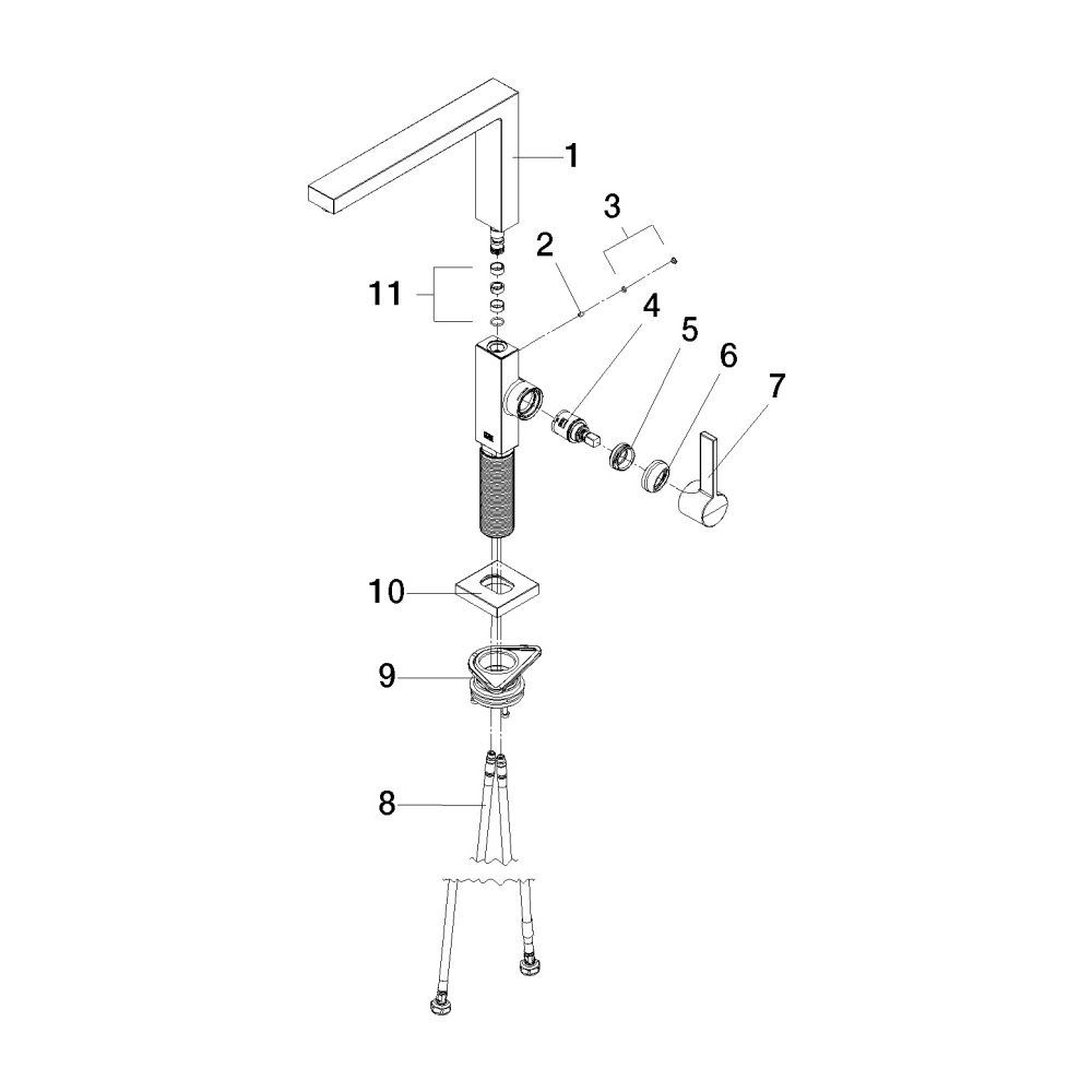 Dornbracht Einhebelmischer Lot schwenkbarer Auslauf 236mm, 8l/min, Champagne 22... DORNBRACHT-33800680-47 4099477124612 (Abb. 5)