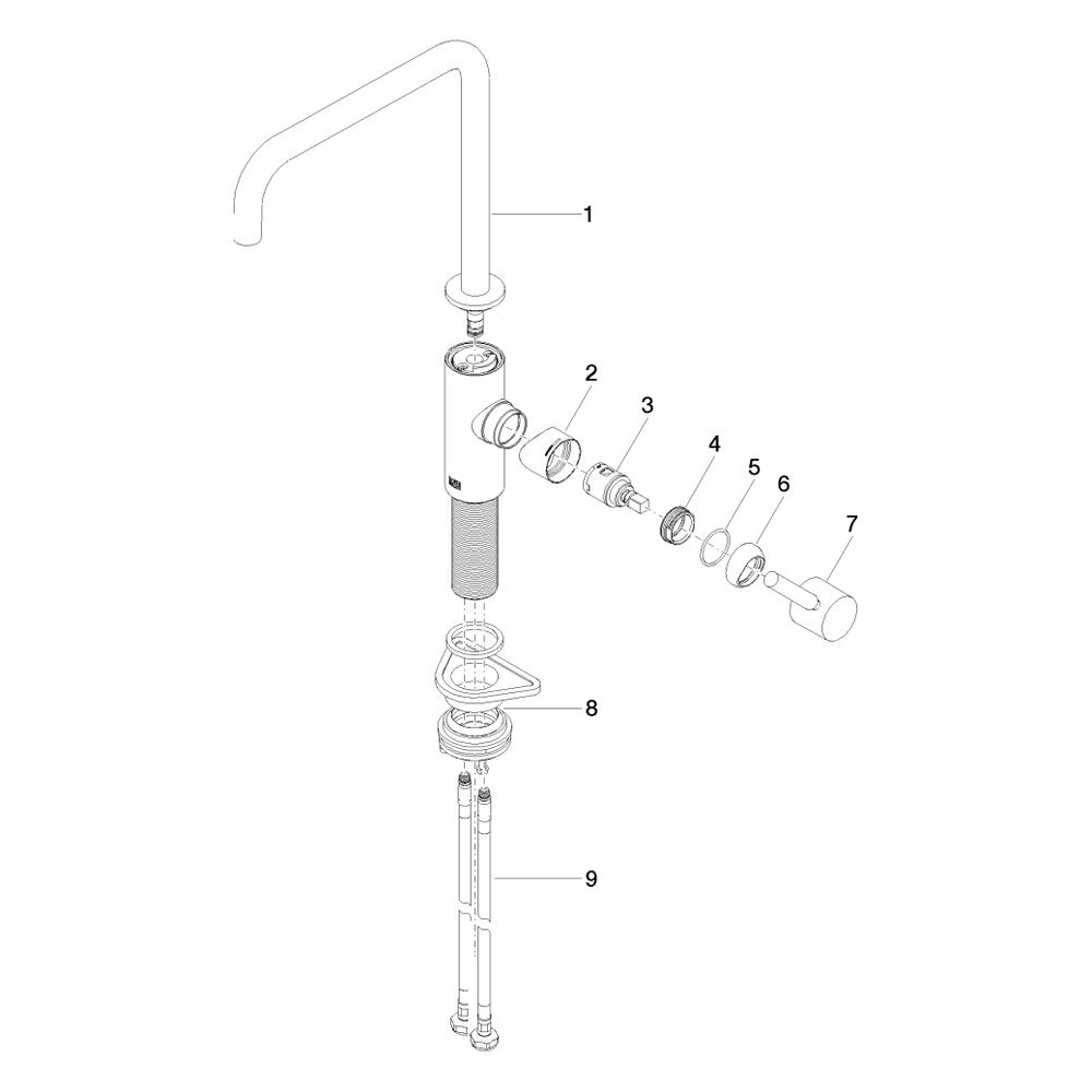 Dornbracht Einhebelmischer Meta Square schwenkbar, Ausladung 200mm, max. 8l/min... DORNBRACHT-33800861-00 4099477009933 (Abb. 5)
