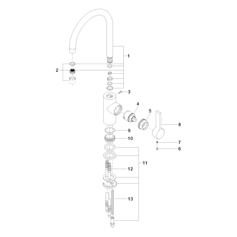 Dornbracht Einhebelmischer Tara Ultra schwenkbar, Ausladung 201mm, max. 8l/min,... DORNBRACHT-33800875-46 4099477092881 (Abb. 5)