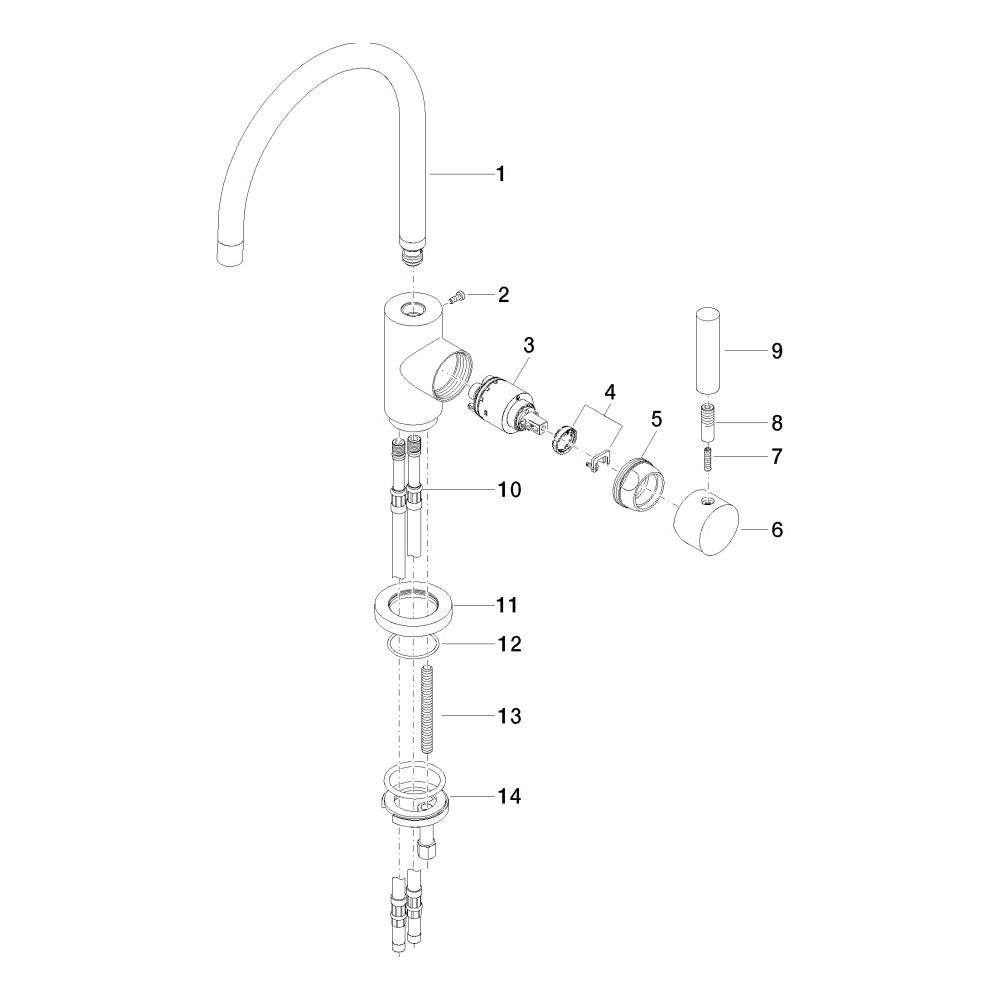 Dornbracht Einhebelmischer Tara Classic schwenkbar, Ausladung 201mm, max. 7l/mi... DORNBRACHT-33800888-99 4029011764141 (Abb. 5)