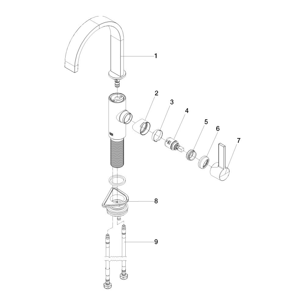 Dornbracht Einhebelmischer Mem Bar Tap, Ausladung 166mm, schwenkbar, max. 6,3l/... DORNBRACHT-33805682-28 4099477124858 (Abb. 5)