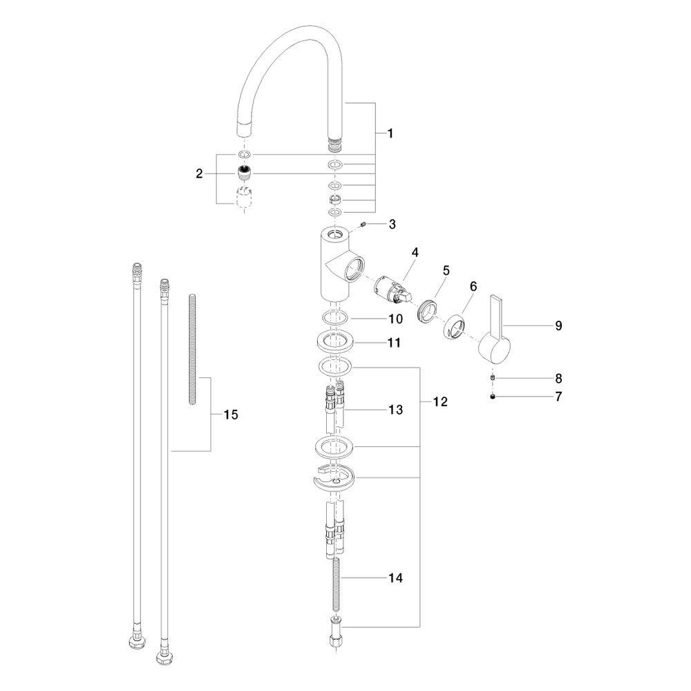 Dornbracht Einhebelmischer Tara Ultra, Ausladung 166mm, max. 8l/min, Dark Brass... DORNBRACHT-33805875-39 4099477400693 (Abb. 8)