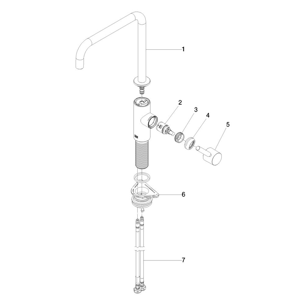 Dornbracht Einhebelmischer Meta Square schwenkbar, Ausladung 235mm, max. 8l/min... DORNBRACHT-33815861-42 4099477261539 (Abb. 5)