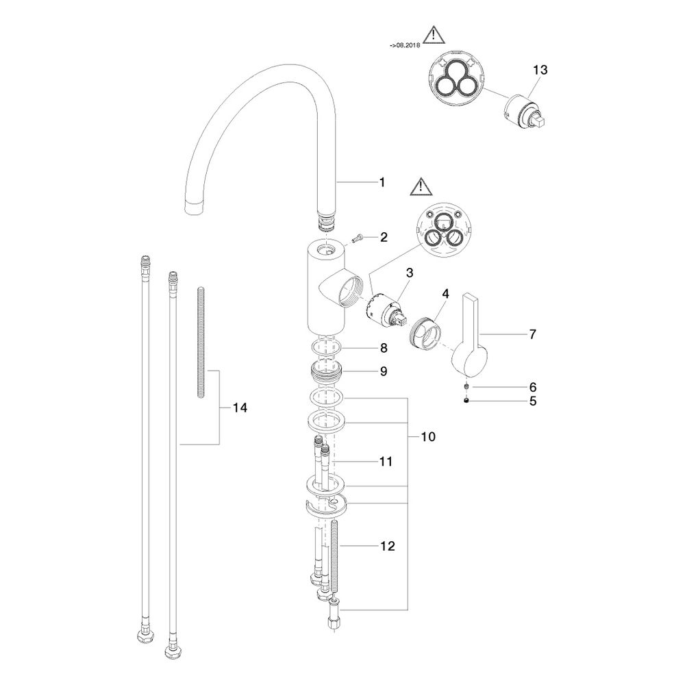 Dornbracht Einhebelmischer Tara Ultra schwenkbar, Ausladung 241mm, max. 8l/min,... DORNBRACHT-33816875-39 4099477400815 (Abb. 9)