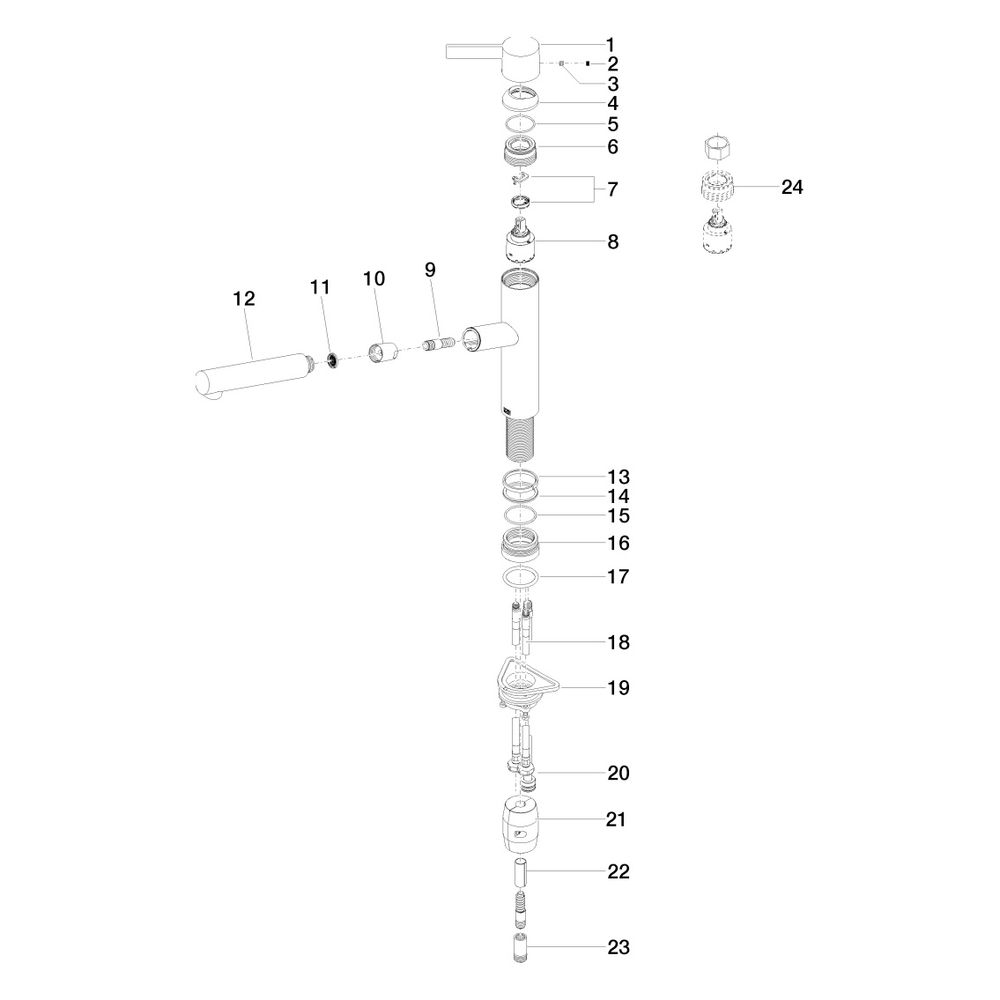 Dornbracht eno Einhebelmischer Pull-out 33845760 chrom... DORNBRACHT-33845760-00 4029011703713 (Abb. 5)