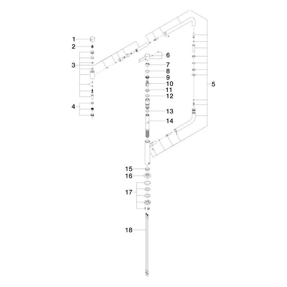 Dornbracht Einhebelmischer Tara Ultra Pivot schwenkbar, Ausladung 552mm, max. 8... DORNBRACHT-33845875-39 4099477400914 (Abb. 7)
