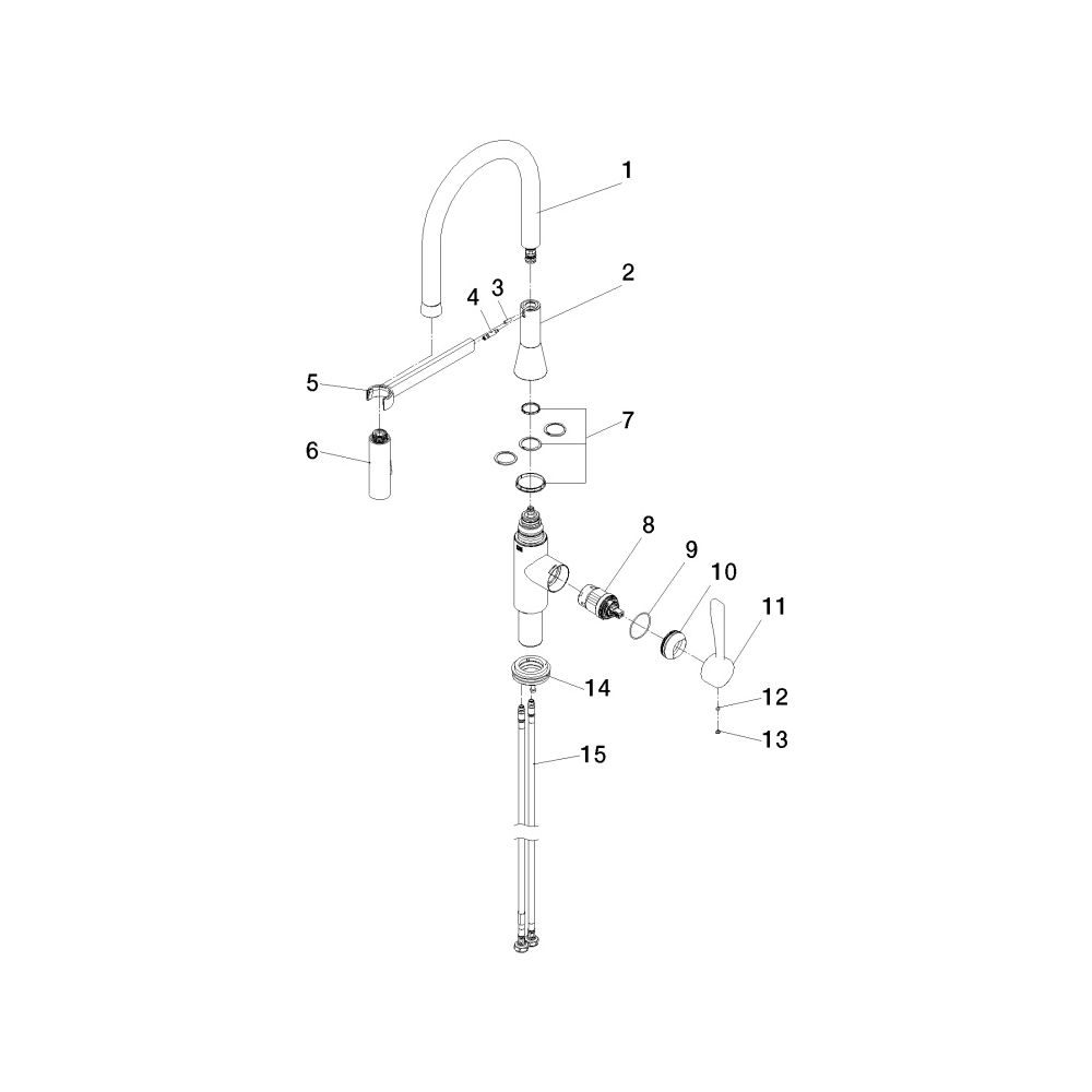 Dornbracht Einhebelmischer Sync Profi schwenkbar, Ausladung 200mm, max. 9,5l/mi... DORNBRACHT-33865895-00 4029011820311 (Abb. 5)