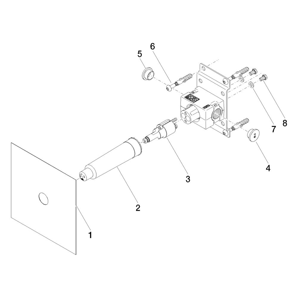 Dornbracht Unterputz-Wandbefestigung Messing bleifrei 2x Anschluss IG 1/2", 3505... DORNBRACHT-3505097090 4029011876318 (Abb. 5)