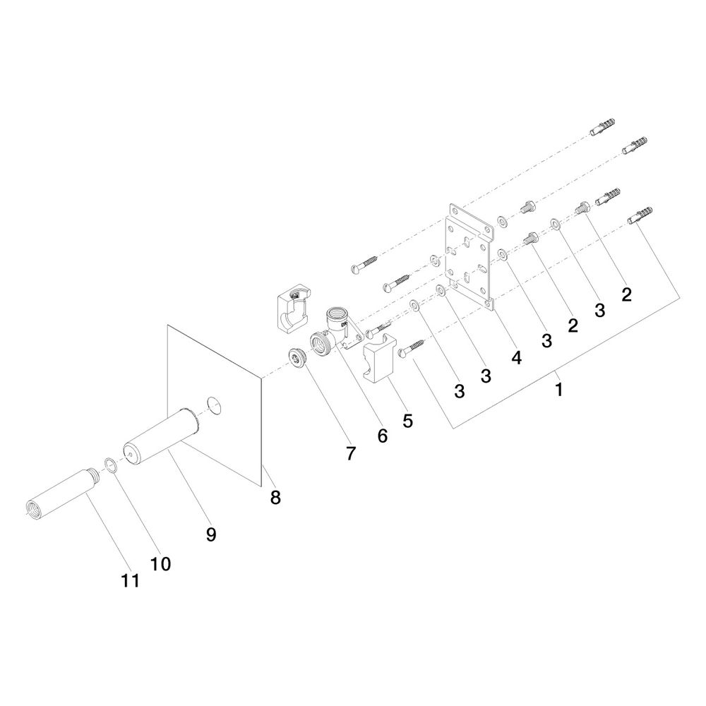 Dornbracht Unterputz-Wandwinkel für Wandausläufe Messing bleifrei Anschluss IG 1... DORNBRACHT-3508597090 4029011509711 (Abb. 5)