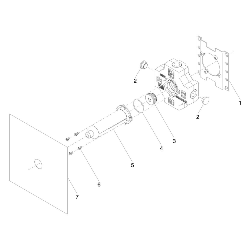 Dornbracht Unterputz-Zweiwege-Umstellung Messing bleifrei 1x Anschluss AG 1/2" 2... DORNBRACHT-3520297090 4029011966705 (Abb. 5)
