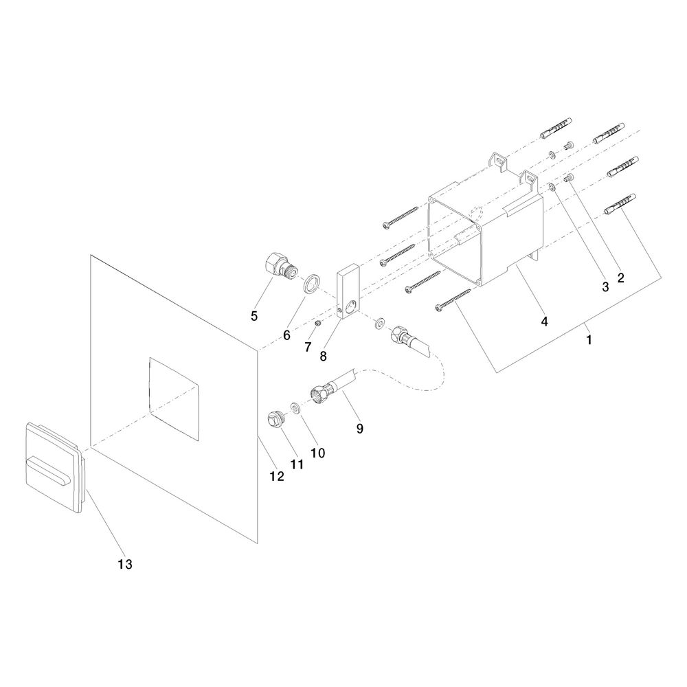 Dornbracht Unterputz-Wandeinbaukasten Anschluss IG 1/2", 3520597090... DORNBRACHT-3520597090 4029011505645 (Abb. 5)