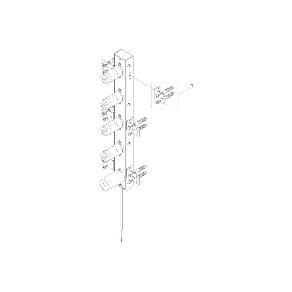 Dornbracht Unterputz-Wandeinbaukasten 4-fach, mit Bedienelement, Einbautiefe 70-... DORNBRACHT-3531297090 4099477470627 (Abb. 5)