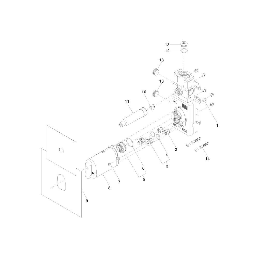Dornbracht Unterputz-Thermostatmodul Xtool Messing bleifrei 1 Ventil 2x Anschlus... DORNBRACHT-3551197090 4029011847967 (Abb. 3)