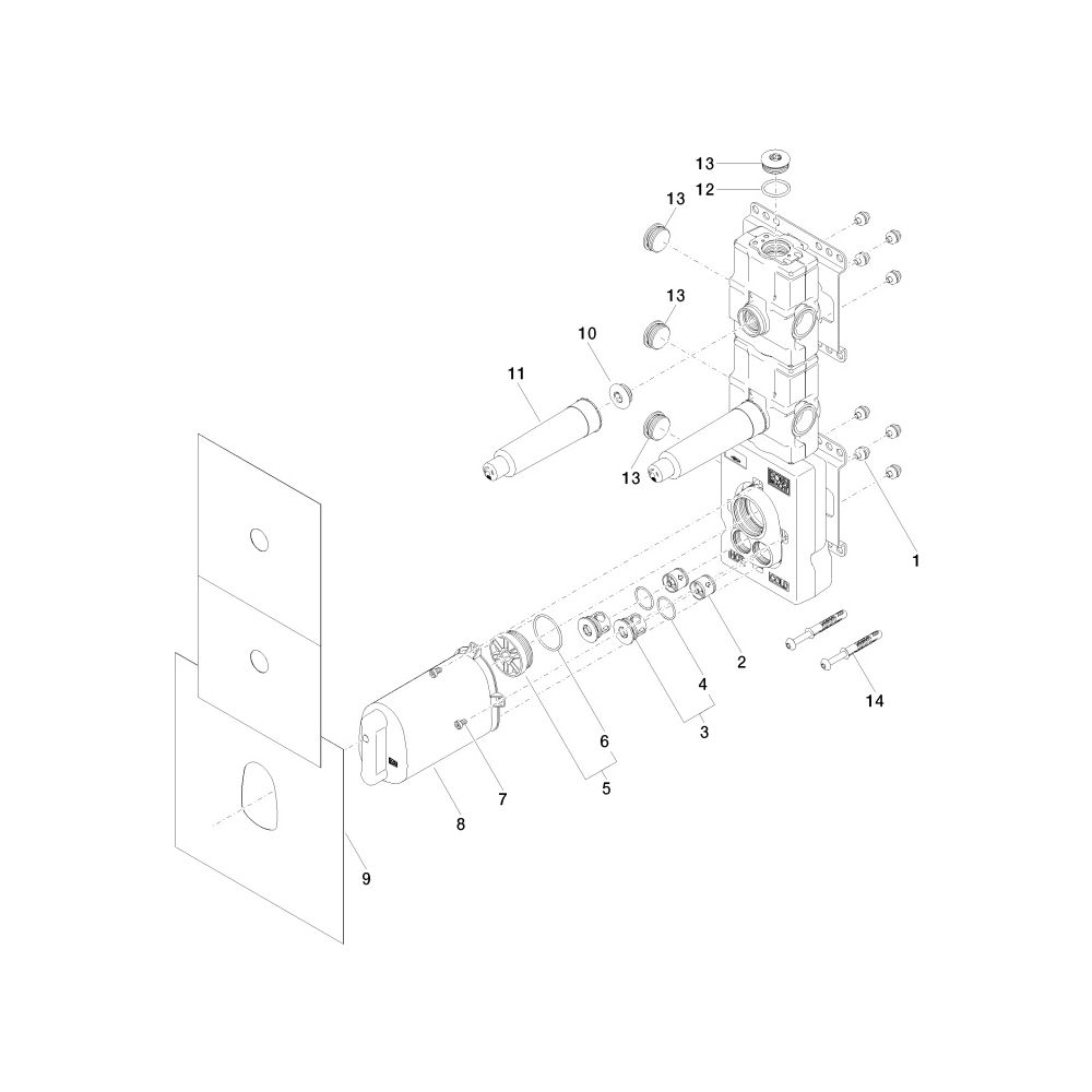 Dornbracht Unterputz-Thermostatmodul Xtool Messing bleifrei 2 Ventile 2x IG 3/4"... DORNBRACHT-3552197090 4029011847981 (Abb. 5)