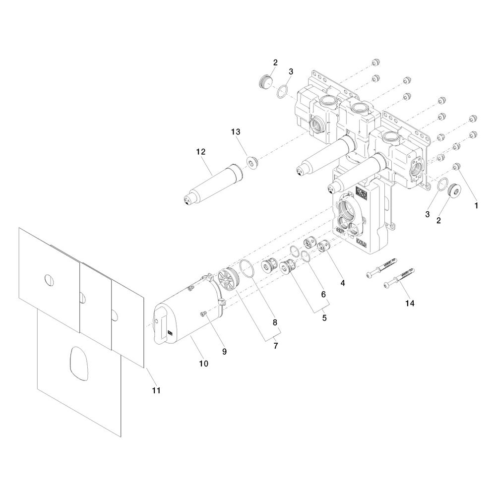 Dornbracht Unterputz-Thermostatmodul Xtool Messing bleifrei 3 Ventile 2x IG 3/4"... DORNBRACHT-3553497090 4029011847943 (Abb. 5)