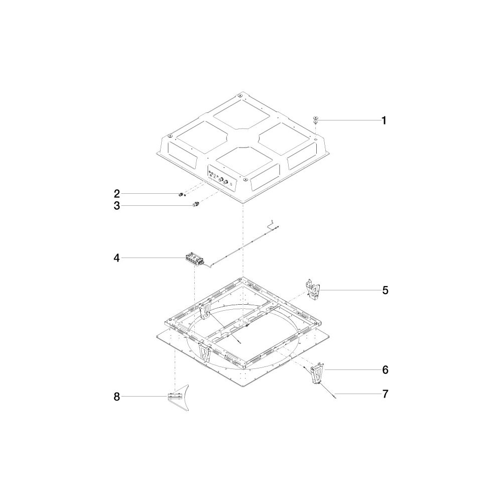 Dornbracht Unterputz-Deckeneinbaukasten Aquamoon 1356x1356x290mm 3 Strahlarten A... DORNBRACHT-3562097090 4029011820687 (Abb. 5)