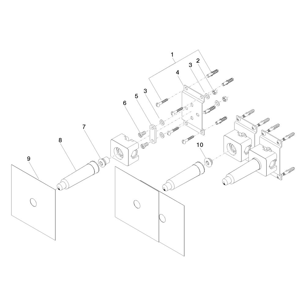 Dornbracht Unterputz-Wandbatterie variable Positionierung Messing bleifrei Ansch... DORNBRACHT-3572097090 4099477011721 (Abb. 5)
