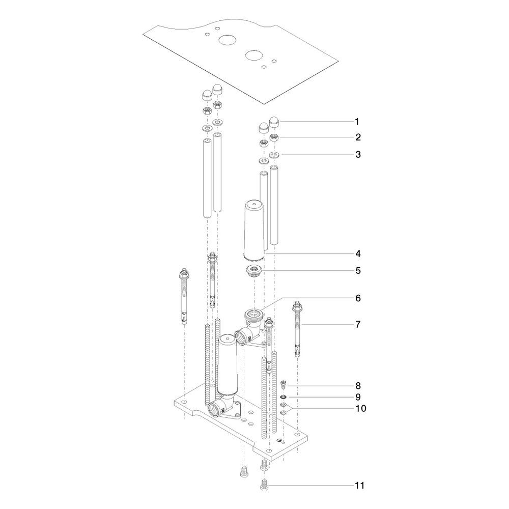 Dornbracht Unterputz-Bodenbefestigung Serienneutral 35948970... DORNBRACHT-3594897090 4029011681196 (Abb. 3)