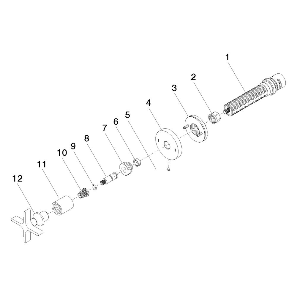 Dornbracht Zweiwege-Umstellung Vaia für Unterputz-Montage, Drehumstellung, 60mm... DORNBRACHT-36200809-46 4099477013879 (Abb. 5)