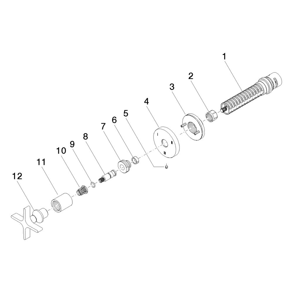 Dornbracht Dreiwege-Umstellung Vaia für Unterputz-Montage, Drehumstellung, 60mm... DORNBRACHT-36210809-28 4029011964749 (Abb. 5)