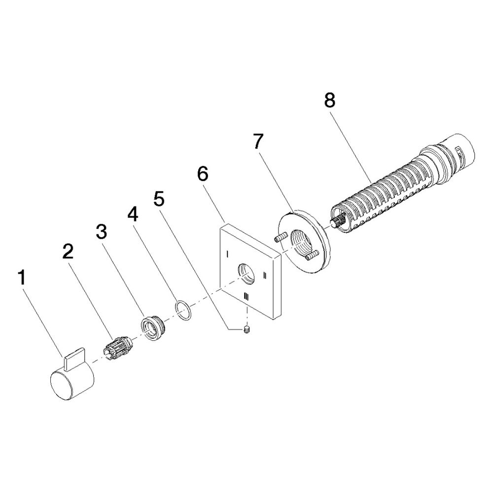 Dornbracht Unterputz-Dreiwege-Umstellung Symetrics, Dark Platinum gebürstet, 36... DORNBRACHT-36210985-99 4029011966668 (Abb. 5)