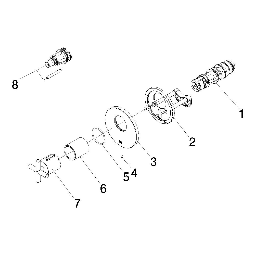 Dornbracht Unterputz-Thermostat xTool Tara ohne Mengenreg., G 1/2", Abdeckplatt... DORNBRACHT-36501892-39 4099477350035 (Abb. 5)