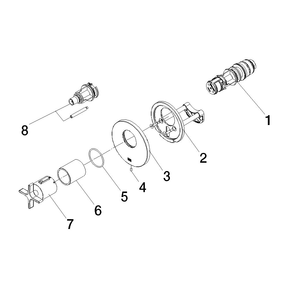 Dornbracht Unterputz-Thermostat xTool Vaia ohne Mengenregulierung, G 3/4", Abde... DORNBRACHT-36503809-39 4099477350059 (Abb. 5)