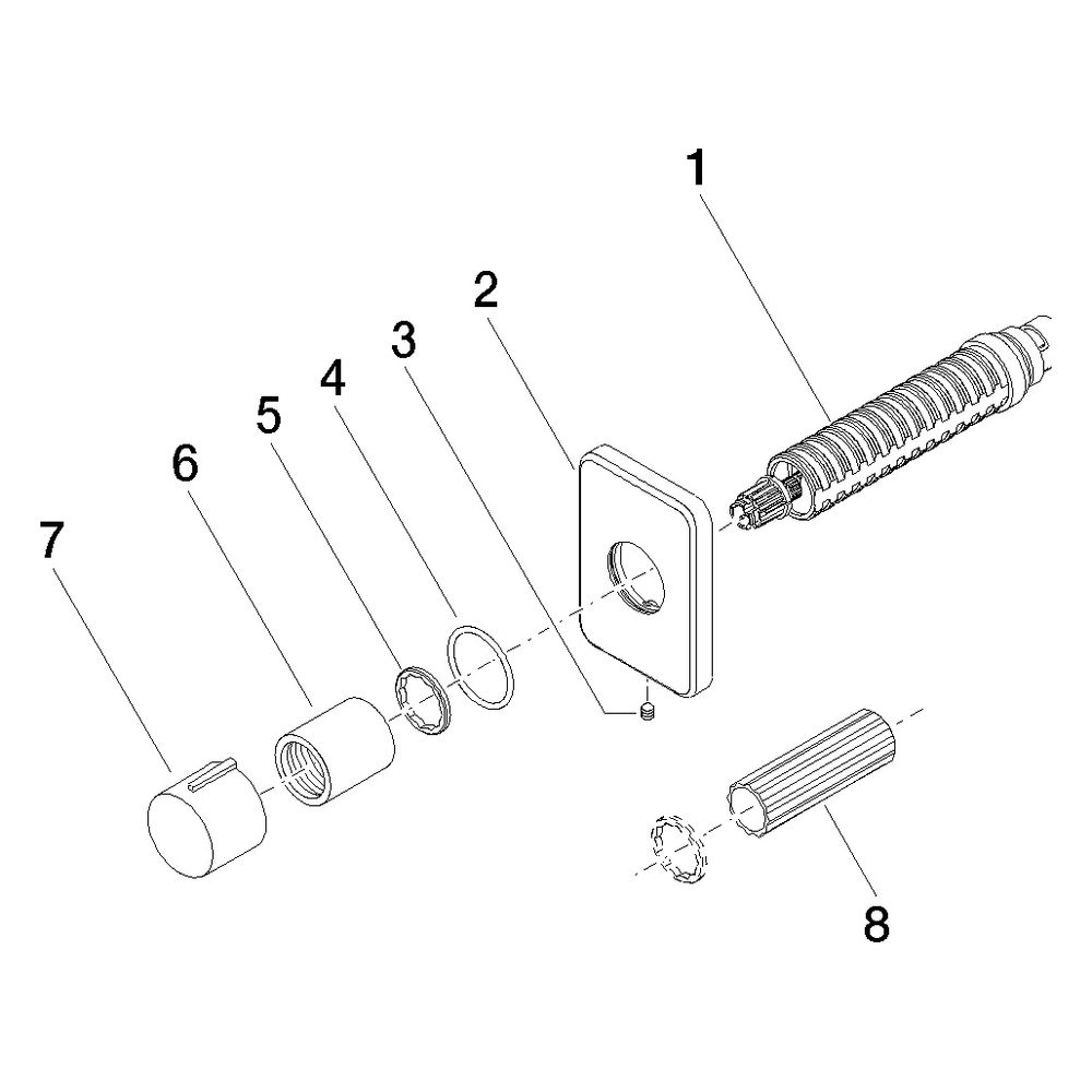 Dornbracht Unterputzventil Lulu rechtsschließend G 1/2", Platin gebürstet, 3660... DORNBRACHT-36607710-06 4029011854002 (Abb. 5)