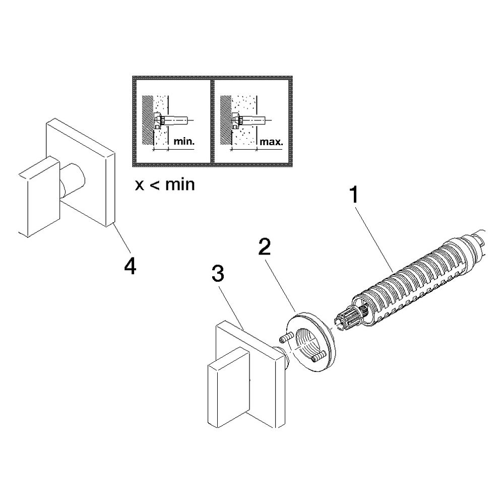 Dornbracht Unterputzventil Mem, eckig, rechtsschließend, 1/2", Rosette 60x60mm,... DORNBRACHT-36607782-00 4029011854545 (Abb. 5)