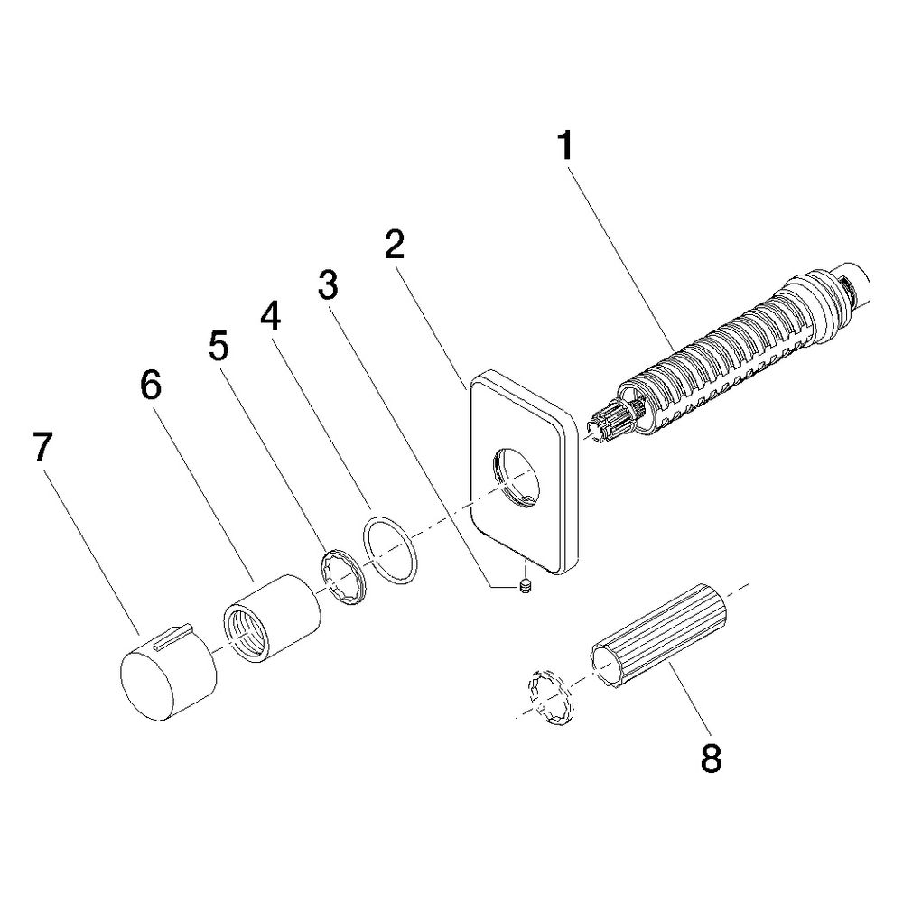 Dornbracht Unterputzventil Lulu rechtsschließend G 3/4", Platin gebürstet, 3660... DORNBRACHT-36608710-06 4029011854026 (Abb. 5)