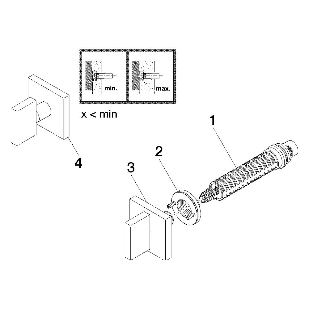 Dornbracht Unterputzventil Mem, eckig, rechtsschließend, 3/4", Rosette 60x60mm,... DORNBRACHT-36608782-99 4029011854675 (Abb. 5)
