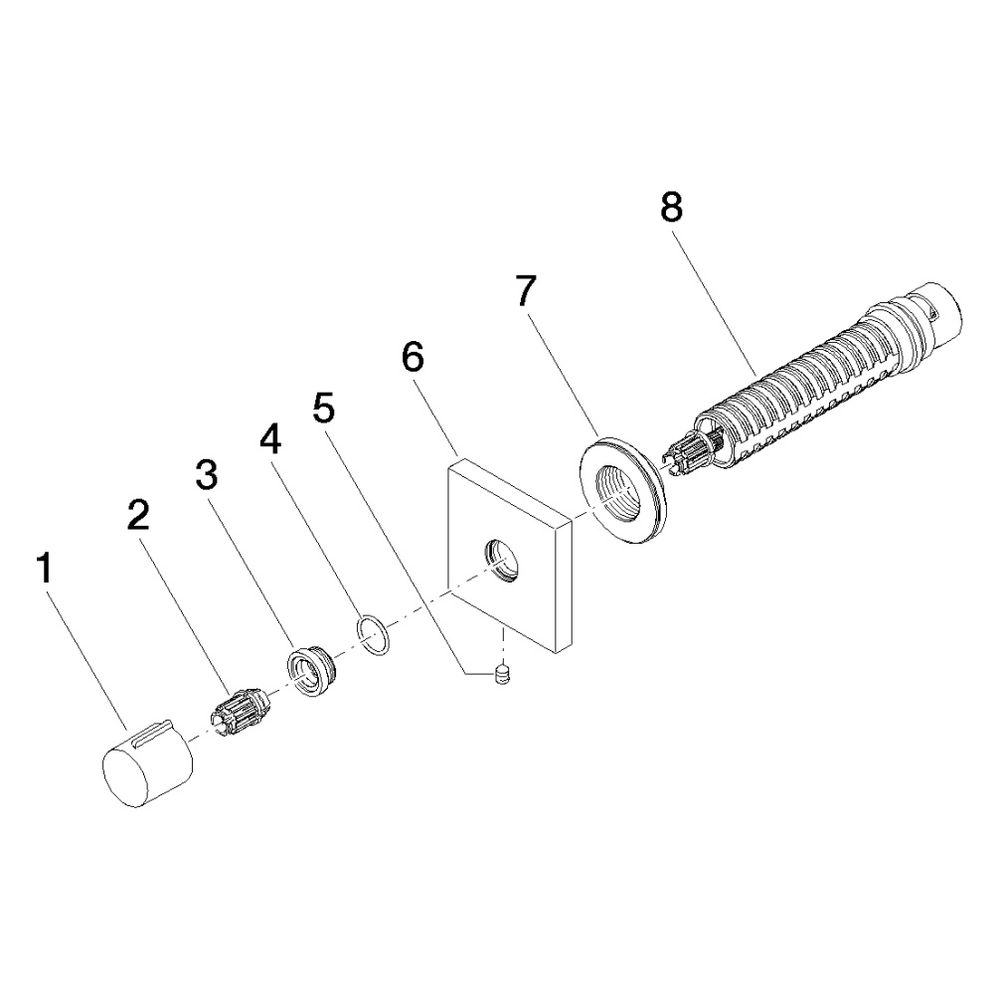 Dornbracht Symetrics Unterputzventil 3/4" 36608980 platin... DORNBRACHT-36608980-08 4029011923456 (Abb. 5)