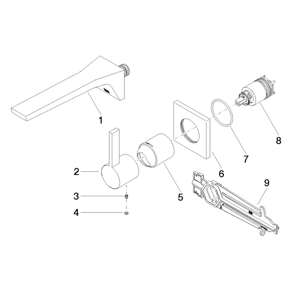 Dornbracht Waschtisch-Wand-Einhandbatterie CL.1 o. Ablaufg. Ausladung 198mm, Ch... DORNBRACHT-36860705-00 4029011851452 (Abb. 5)