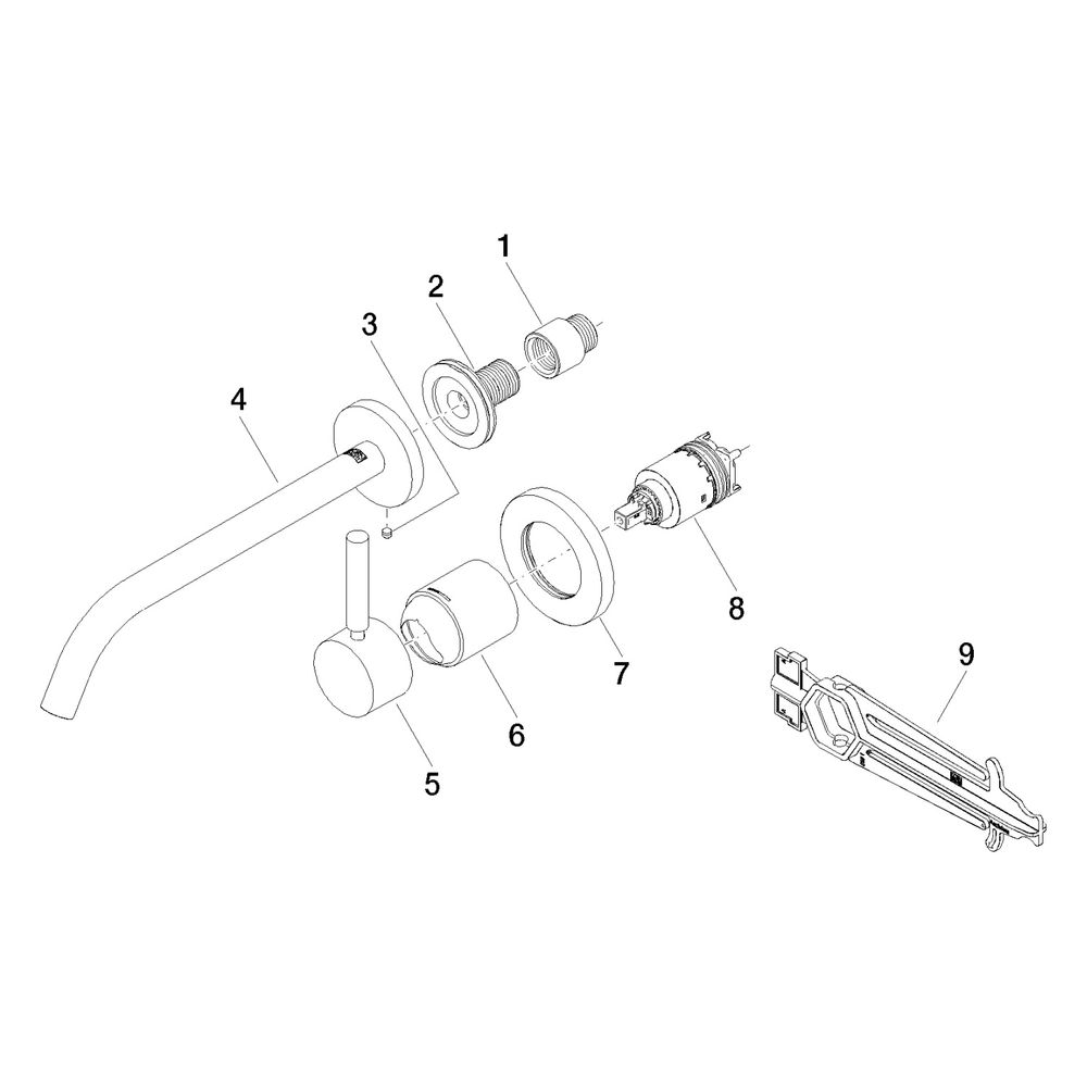 Dornbracht Waschtisch-Wand-Einhandbatterie Meta o. Ablaufg., Ausladung 250mm, s... DORNBRACHT-36861660-33 4029011845437 (Abb. 5)